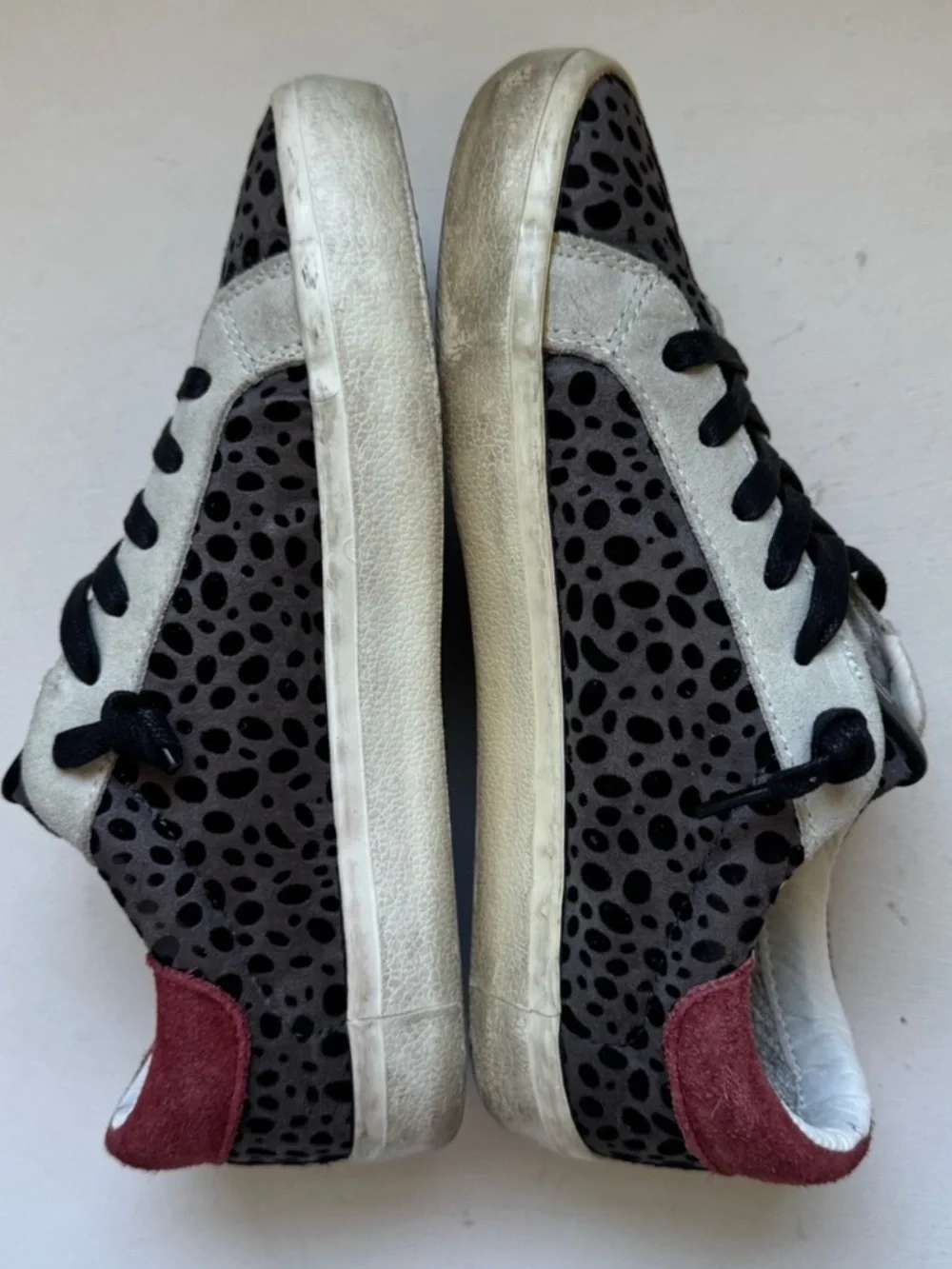 Steve Madden NY90 Philosophy Calf Hair Animal Print Sneakers